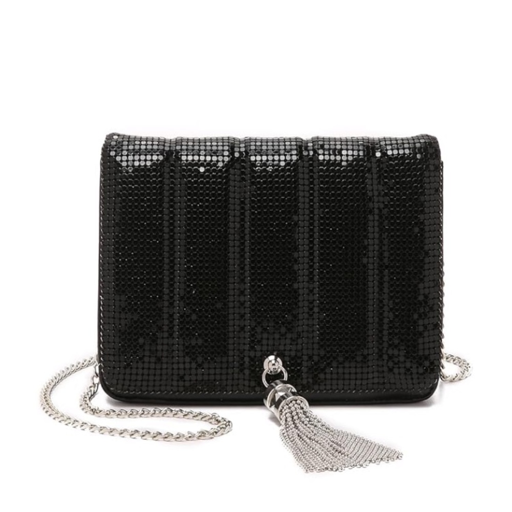 Shopbop Whiting & Davis Parisian quilted tassel bag